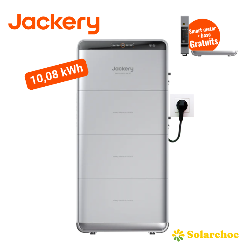 Pack 10,08kWh Batterie Plug and Play JACKERY SolarVault 3 Pro Max AC + 3 batteries BP2500