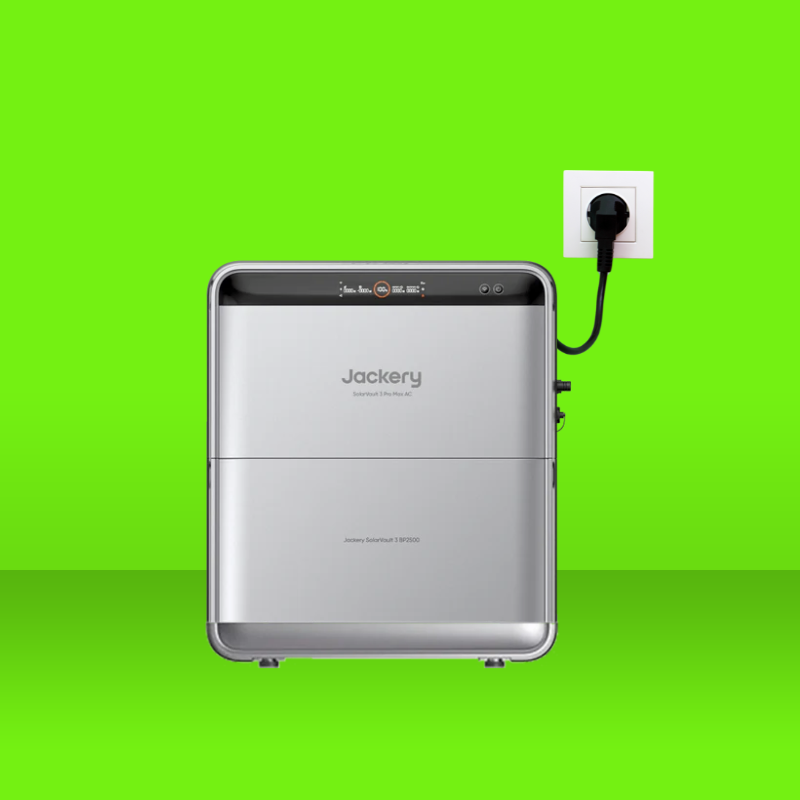 Pack 5,04kWh Batterie Plug and Play JACKERY SolarVault 3 Pro Max AC + 1 batterie BP2500