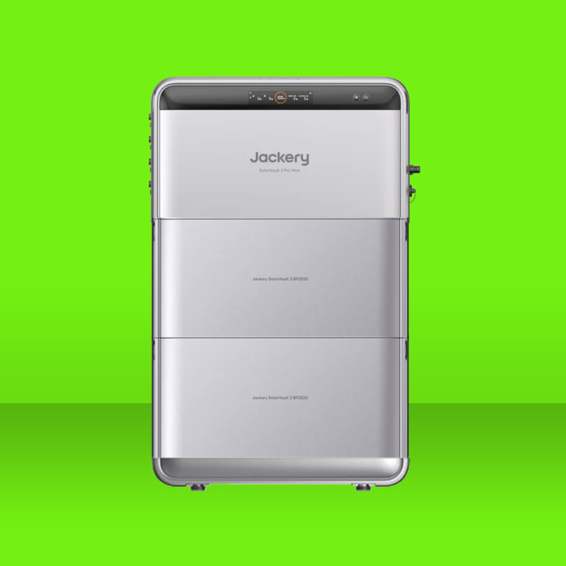 Pack 7,56 kWh Batterie Plug and Play JACKERY SolarVault 3 Pro Max + 2 Batteries solaires additionnelles 2,52 kWh