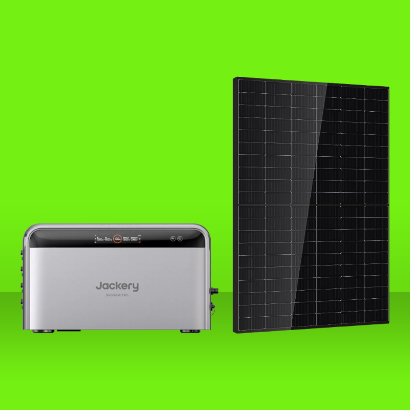 Pack 2,52kWh Batterie Plug and Play JACKERY SolarVault 3 Pro + 2 panneaux DMEGC 500W