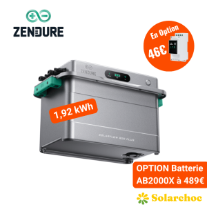 Pack SolarFlow 800 PLUS ZENDURE avec batterie 1,92kWh intégrée